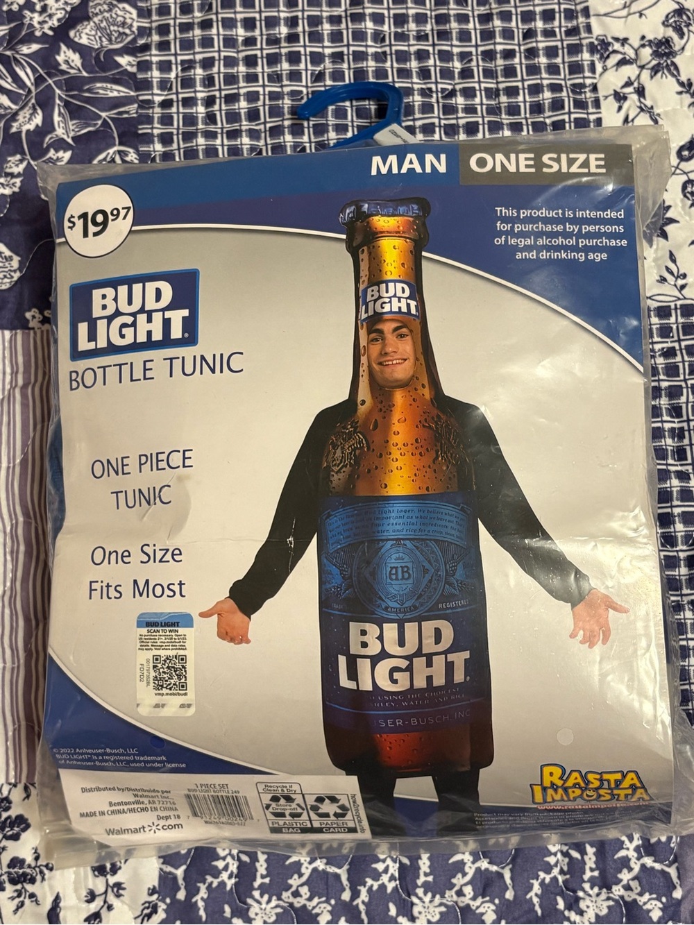 Rasta Imposta Bud Light Bottle Costume One Size